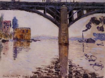 Claude Oscar Monet : The Road Bridge at Argenteuil II